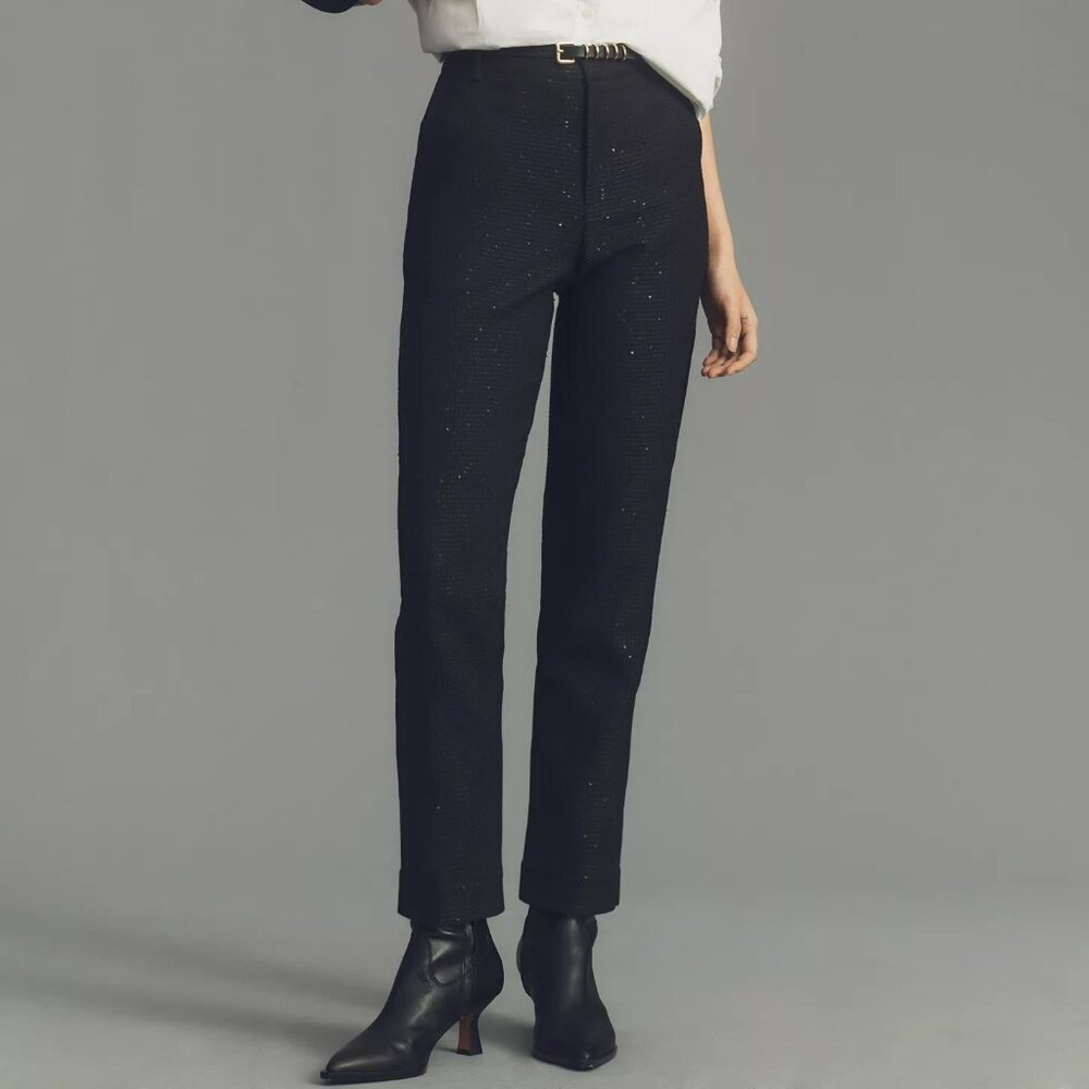 Scotch & Soda Lowry Mid-Rise Slim Sequin Trousers
